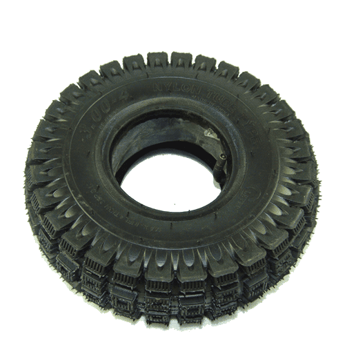 3.00 - 4 Tire and Tube (Knobby Tread)