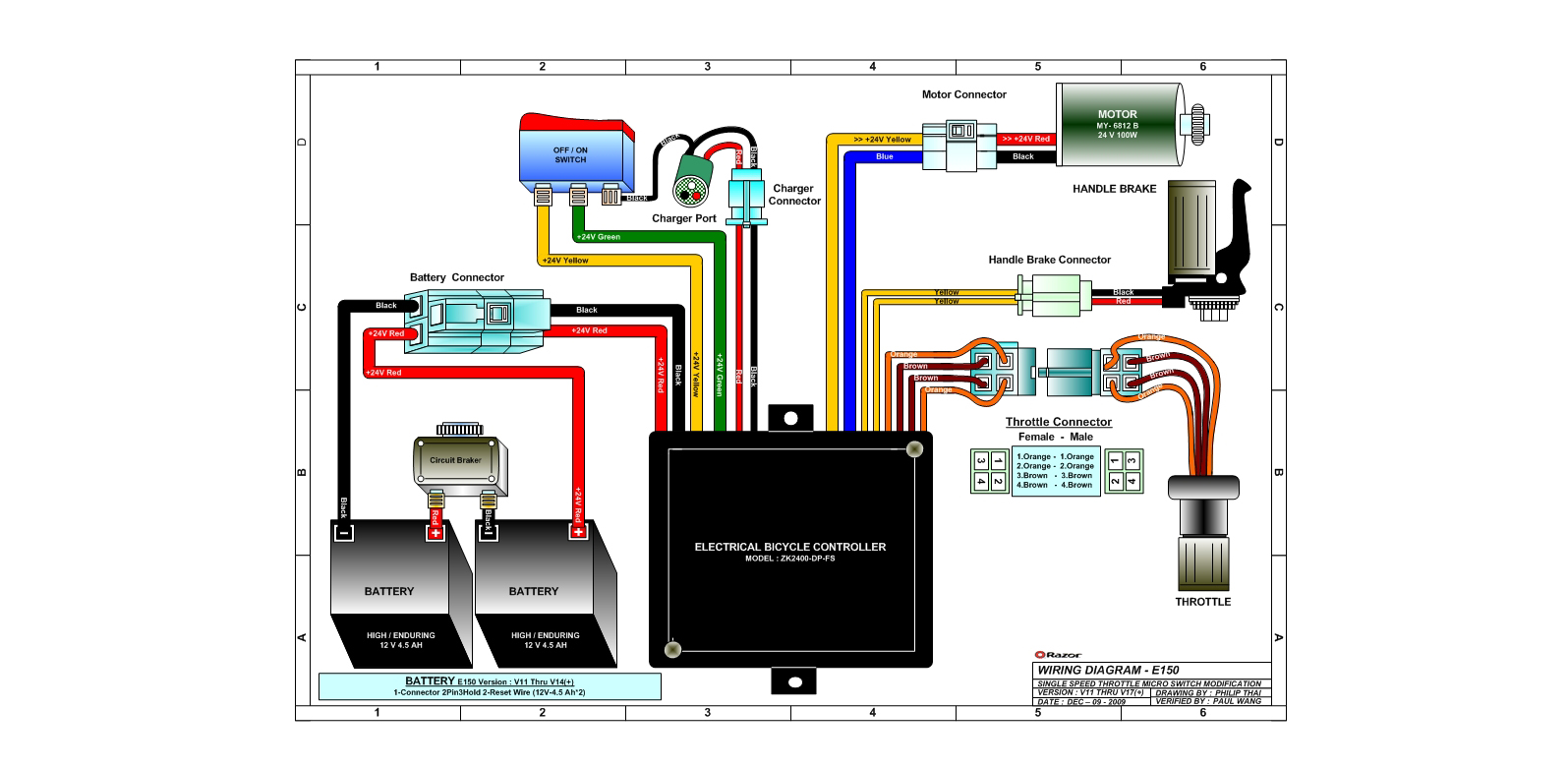 48 Volt Electric Scooter Wiring Diagram